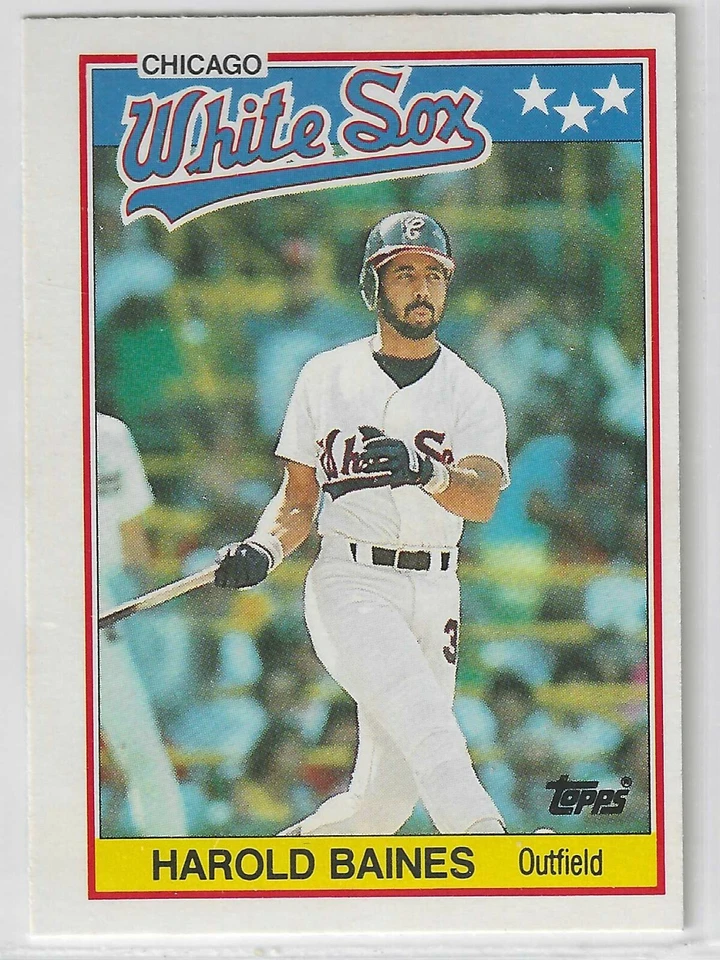 1988 Topps UK Minis #1 Harold Baines HOF Chicago White Sox - Image 1 of 1