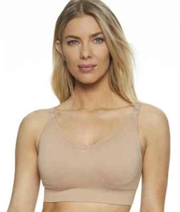 LEADING LADY Warm Taupe Alyssa Seamless Wireless Nursing Bra, US Large, NWOT - Picture 1 of 4