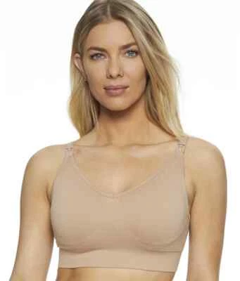 LEADING LADY Warm Taupe Alyssa Seamless Wireless Nursing Bra, US Large, NWOT - Image 1 of 4