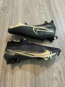 Size 12 Men Nike Vapor 360 Elite Flyknit Black/Tan Football Cleats CV6282-004 - Picture 1 of 5