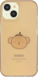 Gourmandies iPhone 15 14 13 6,1 Zoll Soft Case Miffy Boris MF-445B Braun Japan - Bild 1 von 4