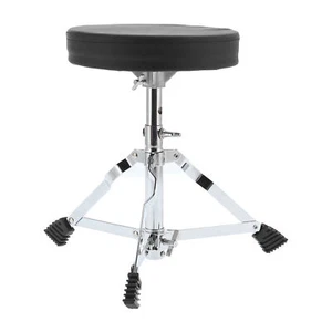 Drum Throne Padded Drum Seat Drummer Stool Adjustable Height with 5A Drumsticks - Picture 1 of 12