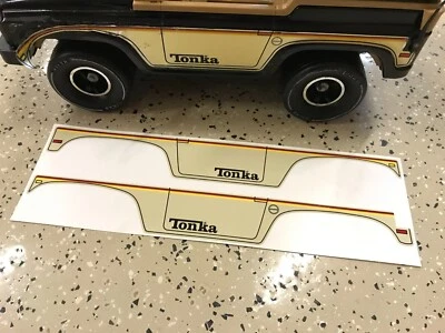 Mighty Tonka Ford Bronco Blazer Jeep MR-970 Metal 17" Años 70 Calcomanías Pegatinas Foto 1 de 4