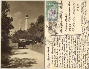 Bermuda, Cross Bay, Gibbs Hill Leuchtturm (1949) Postkarte - Bild 1 von 3