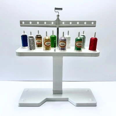 Ten Spool Embroidery Thread Stand With Thread - Image 1 of 4