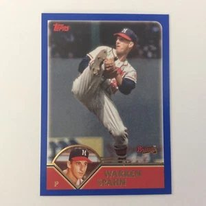 Archivos Topps 2023 - 2003 Topps #205 Warren Spahn - Imagen 1 de 2