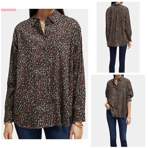 SCOTCH & SODA Women's Oversized Printed Shirt - Size 34/UK 8 New - Picture 1 of 6