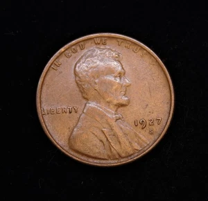 1927-S  Lincoln Wheat Cent   XF - Picture 1 of 2