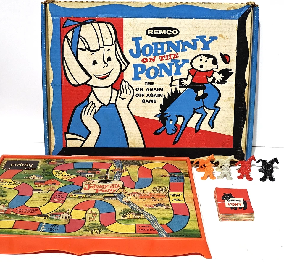 Johnny of the Pony - The On Again Off Again Game - Remco - 1959 - 99% Complete  - Image 1 of 4