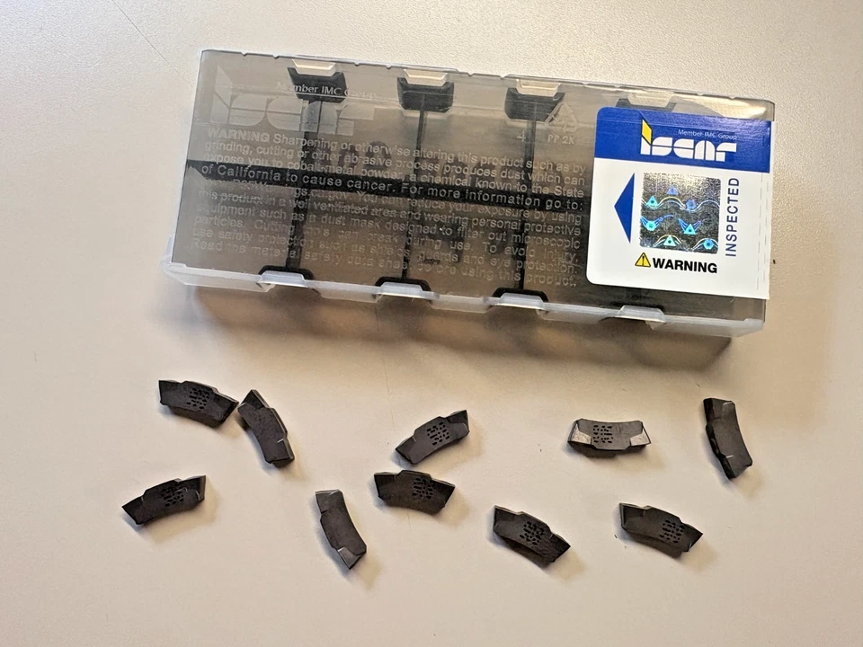 ISCAR TGMF304 IC908 CARBIDE GROOVING INSERT #6450083 (10 PCS) - Image 1 of 1