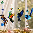 Kookaburra Bird Crystal Suncatcher Gift , window hanging sun catchers