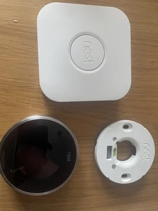 Nest Learning Thermostat 2nd Generation Stainless Steel + heatlink + backplate - Picture 1 of 1