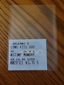 1996 Long Kiss Goodnight Movie Ticket Stub Samuel L Jackson Action Thriller - Bild 1 von 2