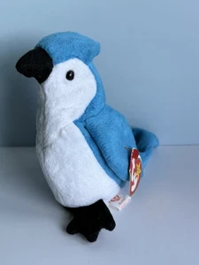 TY Beanie Baby - ROCKET the BlueJay Bird (5.5 inch) - NWTs Stuffed Animal Toy - Picture 1 of 7