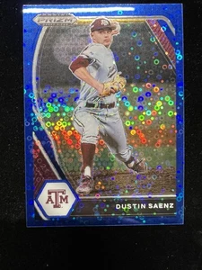 Prizm Draft Picks #112 Dustin Saenz - Texas A&M Blue Donut Circles Prizm /25 - Foto 1 di 2