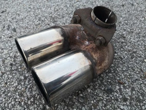 Doppelrohrblende Auspuffblende Smart 450 0,7 Sportauspuff - Bild 1 von 3