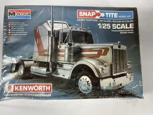 MONOGRAMMA "SNAP TITE" SCALA 1/25 KENWORTH AERODYNE CONVENZIONALE & SCATOLA!! #1501 - Foto 1 di 5