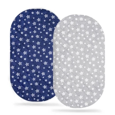 Funda Almohadilla Colchón Moisés 33 X 17 Impermeable Flexible para Diferentes Cuna A Foto 1 de 4