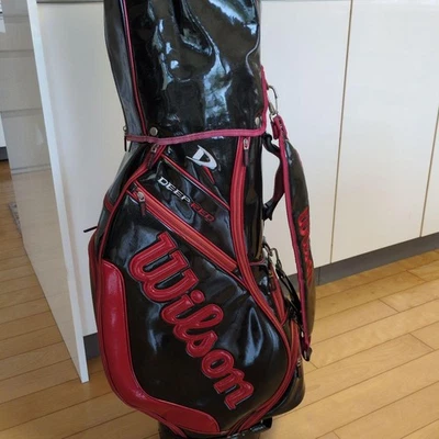 Wilson Deep Red Tour Modelo Negro Carro Bolsa Golf Carrito Bolsa Raro Japón Usado Foto 1 de 4