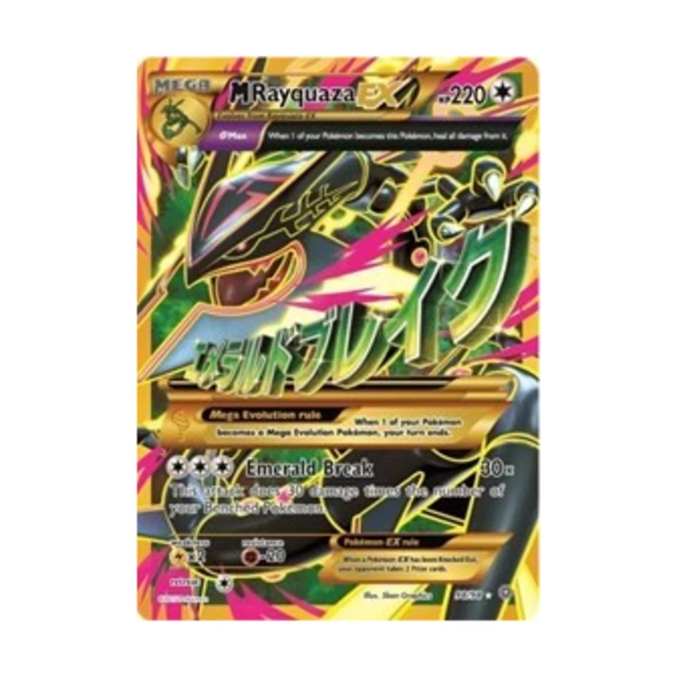 Pokemon XY - Ancient Origin  M Rayquaza EX (Shiny Full Art) (UR) #98 (Ho Fair- - Image 1 of 1