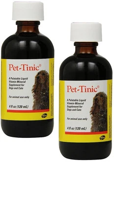 Pet Tinic Animal Nutritional Supplement Pack of 2 Iron and Vitamin 4 Fl Oz - Image 1 of 4