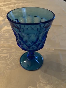 Noritake Perspective Cobalt Blue Glass Wine 6.5" Goblet - Picture 1 of 1