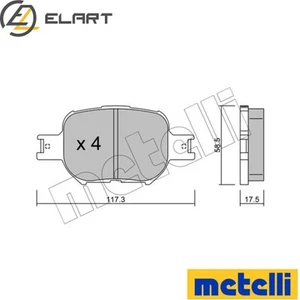 BRAKE PAD SET DISC BRAKE 22-0614-0 FOR TOYOTA CELICA/COROLLAVerso 2ZZ-GE 1.8L - Picture 1 of 6