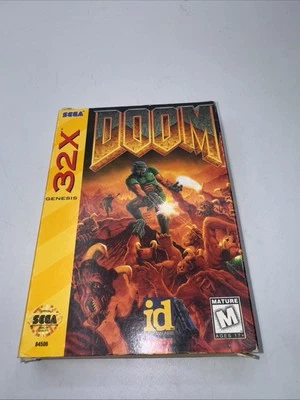 sega 32X game cib DOOM complete in box with manual - Image 1 of 4