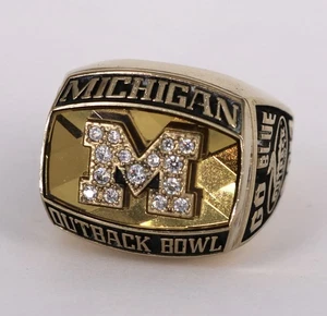 2013 MICHIGAN WOLVERINES OUTBACK BOWL CHAMPIONS CHAMPIONSHIP PLAYER RING - Bild 1 von 4
