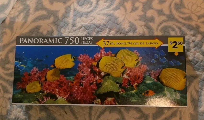 Panoramic 750 Colorful Fish Over Coral Reef, Andaman Sea, Thailand Jigsaw Puzzle - Image 1 of 1