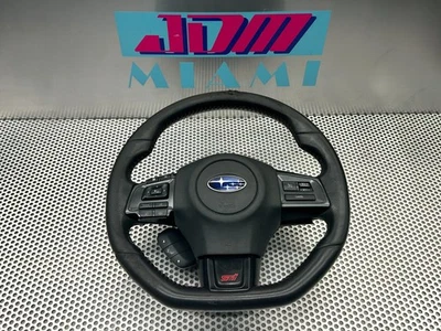 Conjunto de volante de couro 2018-2021 Subaru WRX STI especificação EUA LHD - Imagem 1 de 4