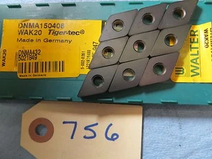9 NEW Walter Tiger-Tec DNMA150408 WAK20 Carbide Inserts **243 - Picture 1 of 2