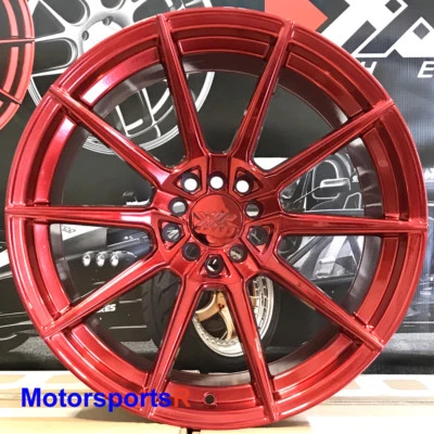 Ruedas XXR 567 18x9.5 +20 Candy Red Rims 5x100 Stance 13 18 Subaru BRZ Scion FRS Foto 1 de 3