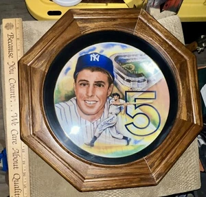 Joe DiMaggio handsigniertes 10,25 Zoll #524 Blech von Ringelblume Zertifikat OA gerahmt - Bild 1 von 8