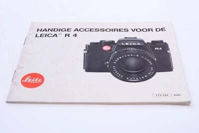 ✅ ACCESSORIES FOR LEICA R4 ORIGINAL PRODUCT GUIDE BROCHURE DUTCH 131-2 - Image 1 of 2