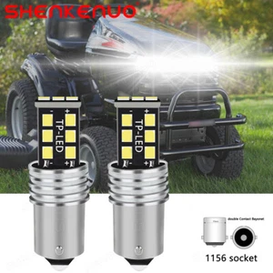 LED Headlight Bulbs For Riding Lawn Tractor,Riding Lawn Mower,Snow, 1156, White - Picture 1 of 12