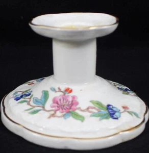 Aynsley Pembroke Gold Trim 2 Inch Height Candlestick - Picture 1 of 5