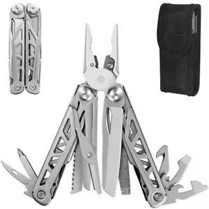 17 in 1 pinze multiutensile coltello da tasca compatto pieghevole portatile sopravvivenza esterna - Foto 1 di 10