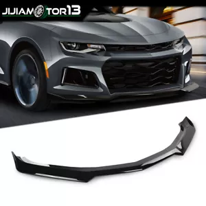 Se adapta a 16-21 Chevy Camaro 1LE estilo negro brillante parachoques delantero divisor de labios ABS - Imagen 1 de 12