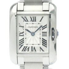 Cartier Tank Anglaise Quartz Stainless Steel Women's Dress Watch W531 FVGZ000404