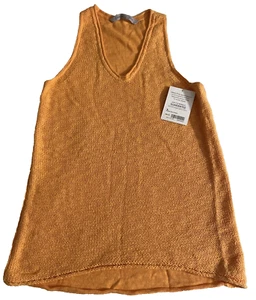 Athleta Buena Vista Cotton Linen Knit Deep Vneck Knit Sweater Top Size S,NWT - Picture 1 of 8