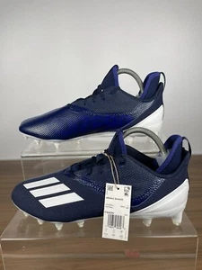 Adidas Adizero Scorch Football Cleats Navy Blue/White FX4250 Men's Size 11.5 - Picture 1 of 8