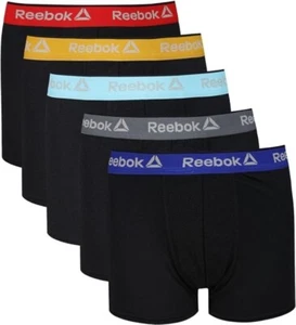 5 x Reebok Boys Performance Boxer Trunks Shorts 8-9 Years Black Boxer Shorts - Picture 1 of 5