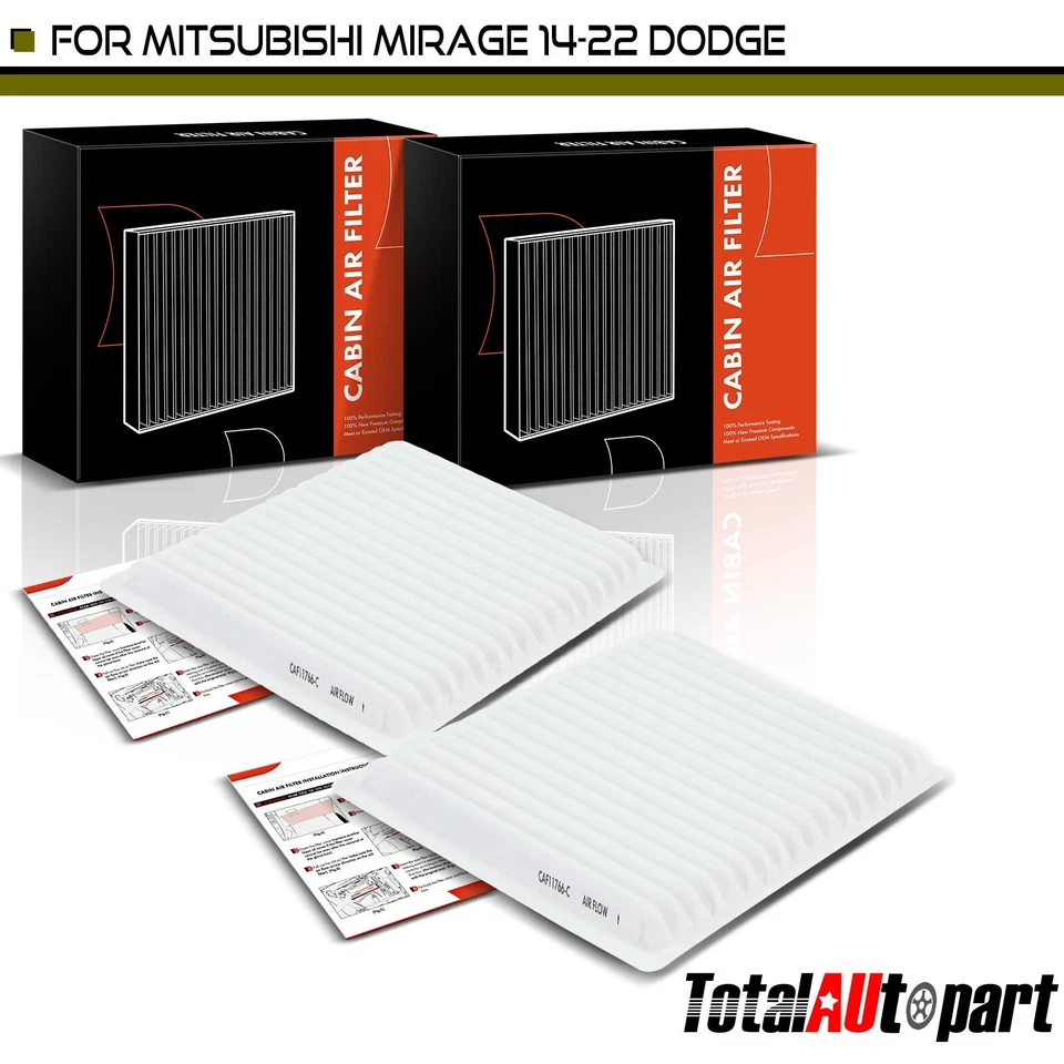 Nuevo filtro de aire de cabina 2x para Dodge Attitude 2015-2018 Mitsubishi Mirage Mirage G4 Foto 1 de 4