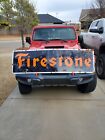 VINTAGE ORIGINAL 1940's FIRESTONE TIRES PORCELAIN SIGN LARGE 