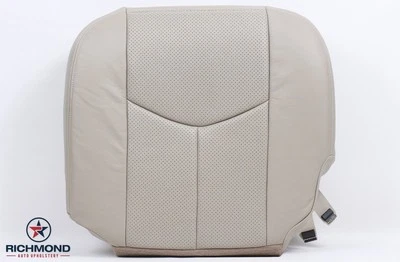 2004 Cadillac Escalade Platinum Edition — кожаный чехол на сиденье водителя снизу желтовато-коричневый - Изображение 1 из 4