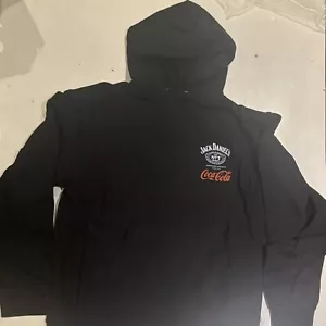Jack Daniel's & Coca-Cola Black Pullover Hoodie - Unisex Size Large - Picture 1 of 8