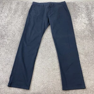 Calvin Klein Body Fit Straight Chino Pants Men's Size 36X32 Navy Slash Pocket - Picture 1 of 10