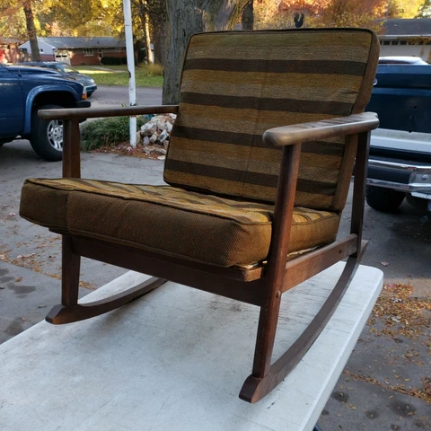 Mid Century Danish Modern  ROCKER Rocking CHAIR Cover
