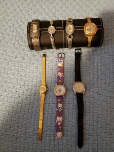 7 Armbanduhren Konvolut sehr schön aussehend könnte getragen oder für Teile benutzt werden - Bild 1 von 11